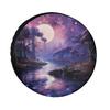 Spare Tire Cover Nebula And Planets Space Purple And Blue Wheel Protectors Tire Covers Weatherproof Wheel Covers Galaxy