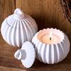 Rotation Stripe Candle Jar Silicone Mold DIY with Lid Storage Box Craft Gift Making Plaster Resin Flowerpot Clay Molds Home Deco