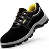 Men's Puncture Proof Work Safety Shoes Steel Toe Boots Anti-smash Construction Low-cut Protective Footwear