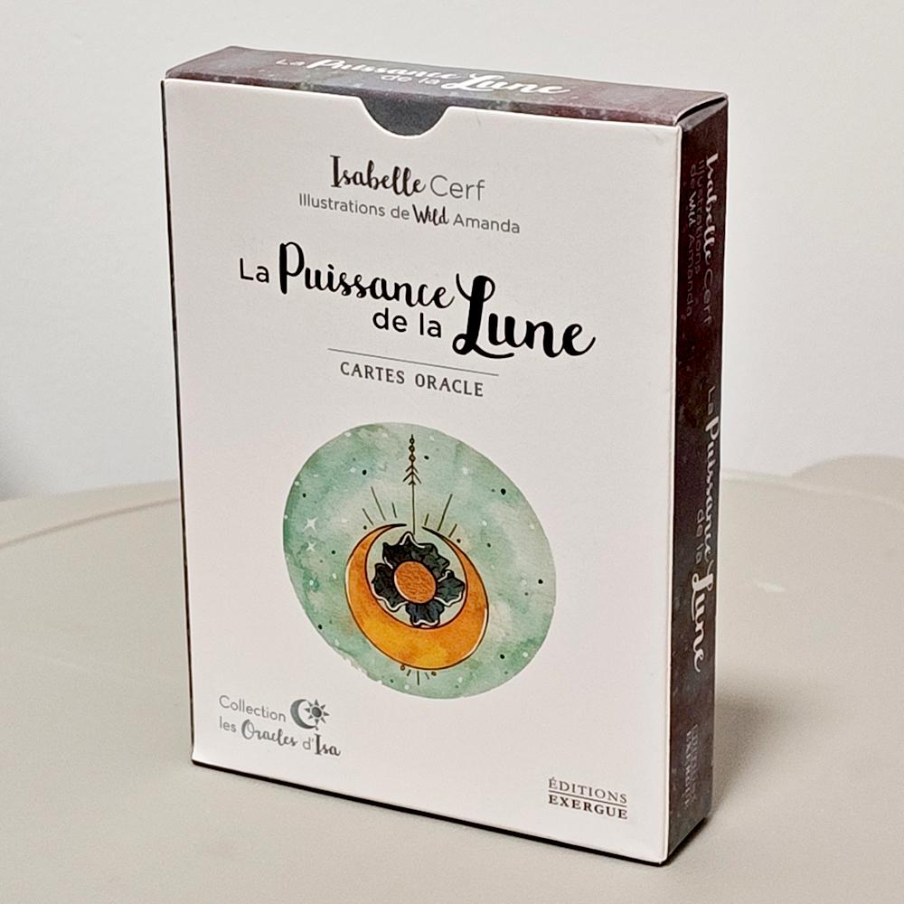 La Puissance De La Lune Oracle 10.5*7.5cm 42 Moon Power Cards in French Language for Spiritual & Emotional Guidance