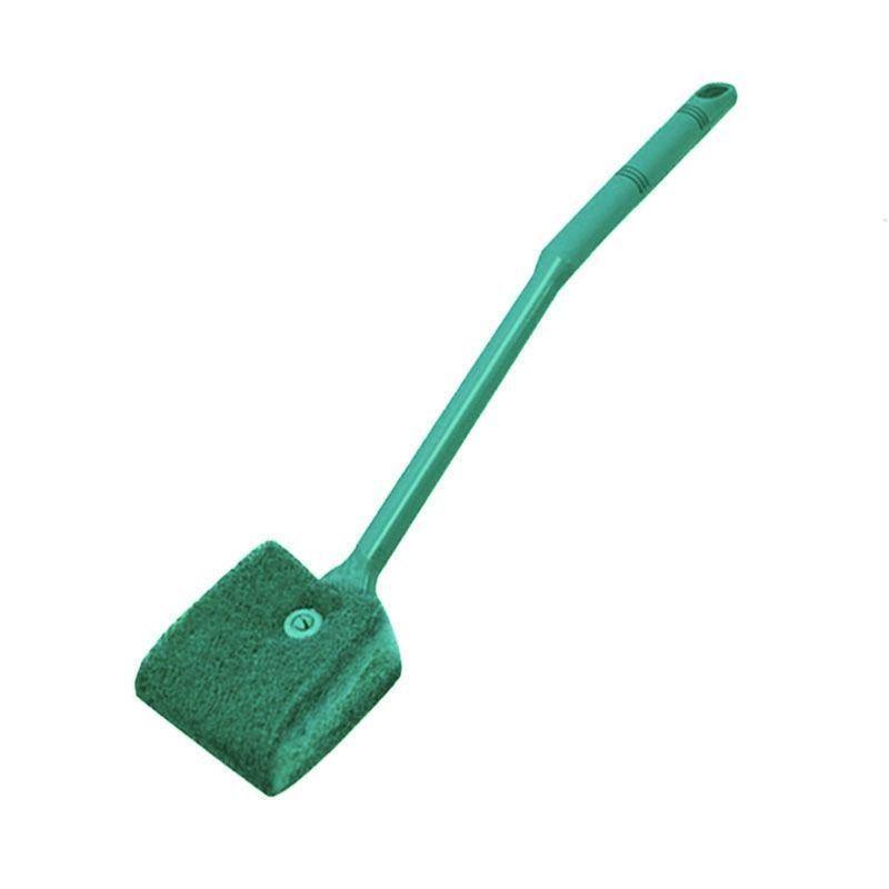 

Двусторонний скребок для стекла аквариума с длинной ручкой и щетка для чистки