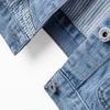 Women's Washed Striped Denim Vest