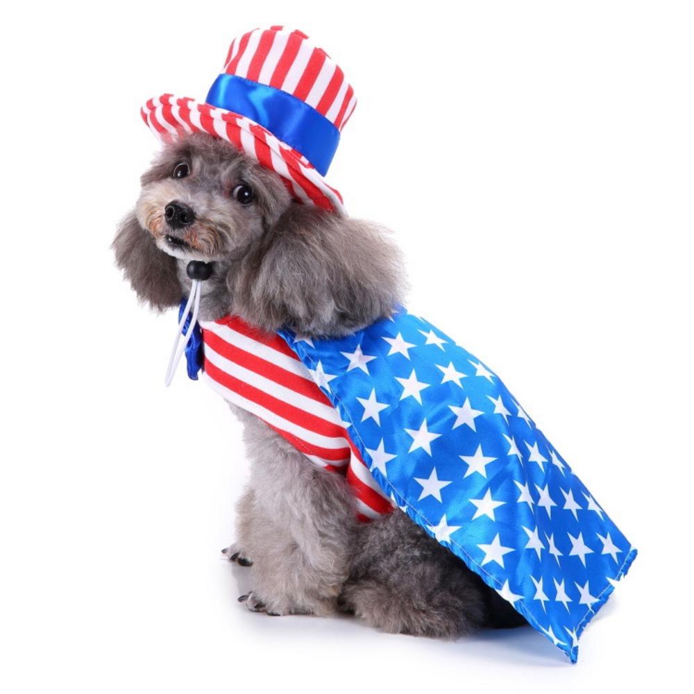 Christmas Hat Elk Snowman Panda Colored Strips Out Pet Dress Beautiful Christmas Dress Dress Up  Dog Clothes
