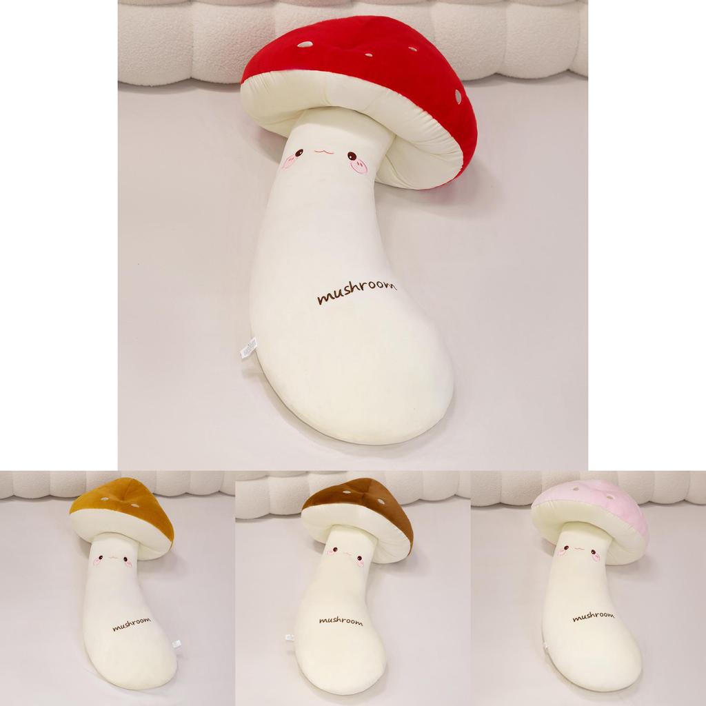 Peluche Champignon au Design Créatif avec Peluche Courte Douce pour la Décoration Intérieure et l'Utilisation comme Oreiller