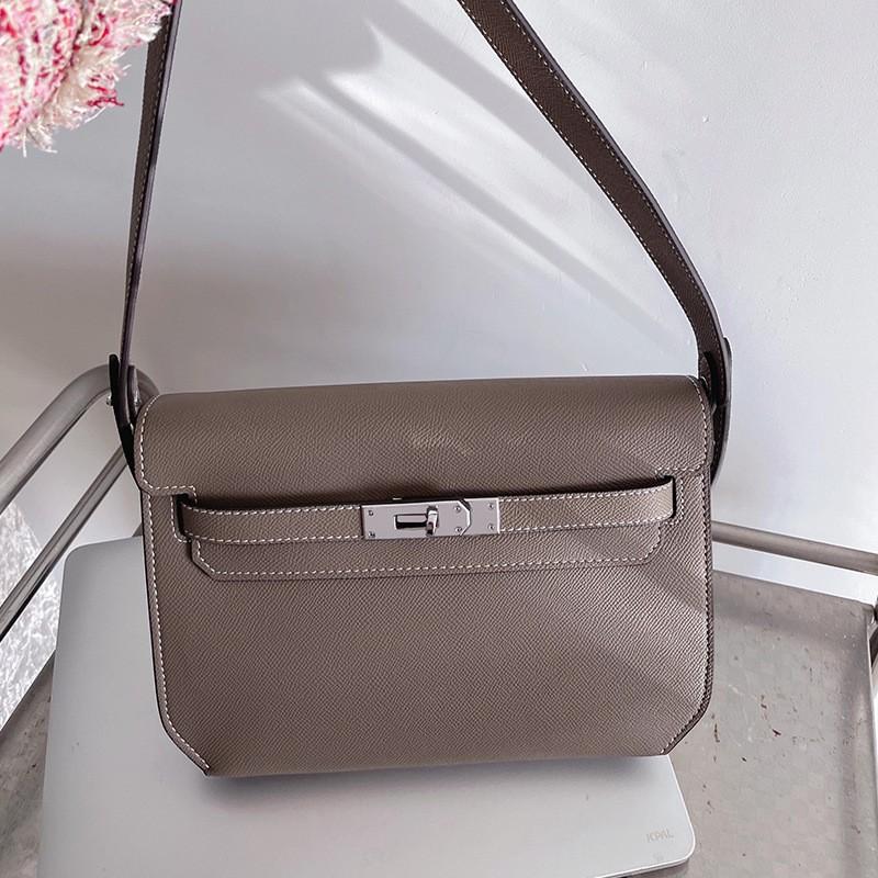 

Underarm Bag Cowhide Palm Pattern Genuine Leather High-end Mailman One-shoulder Cross-body Feeling