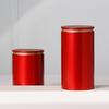 Portable Sealed Jar Travel Moisture-Proof Solid Color Nut Candy Food Coffee Storage Container Tea Can Metal Box Tinplate Storage