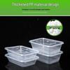 Disposable Rectangular Takeaway Food Containers