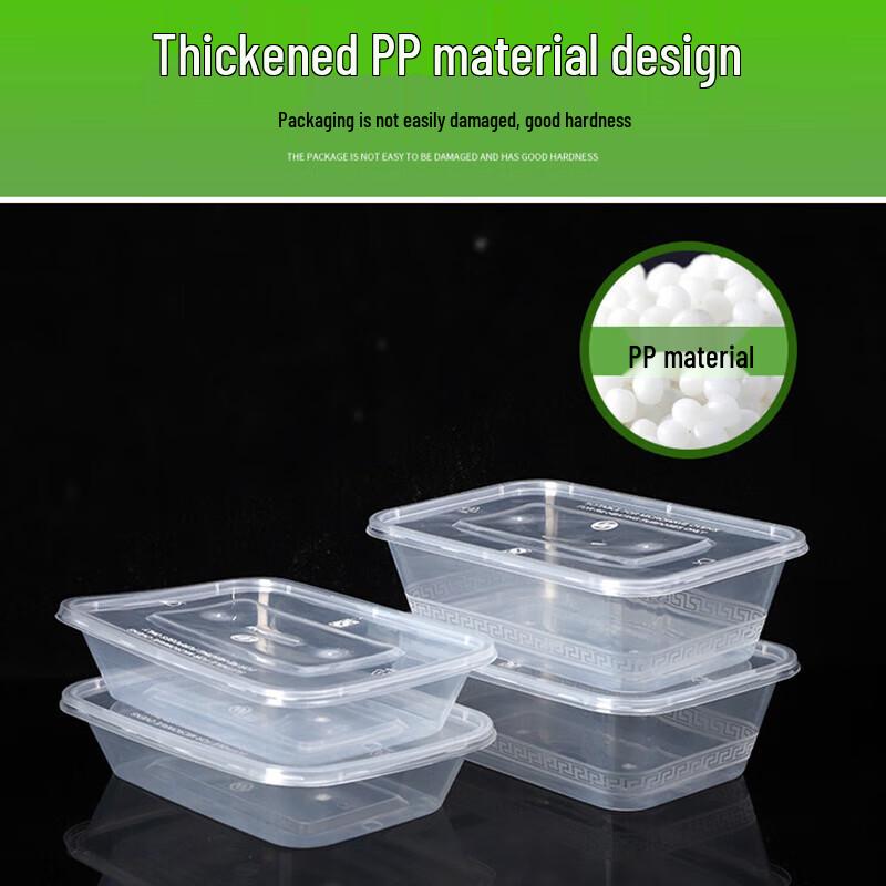Disposable Rectangular Takeaway Food Containers