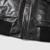 FIRS Men's First Layer Cowhide Leather Lapel Jacket