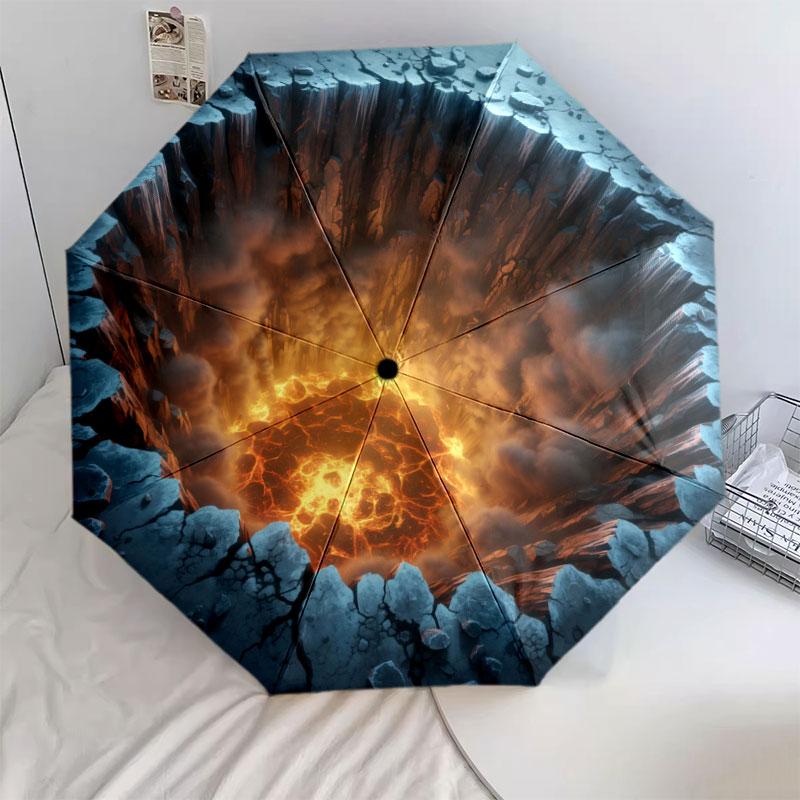 

Abyss Pattern Pattern New Style Umbrella, 1 Piece Automatic Folding Umbrella, Portable Travel Umbrella, Outdoor Umbrella, Birthday Gift