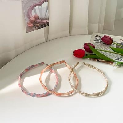 Women's Double Line Elegant Marble Hairband Headband