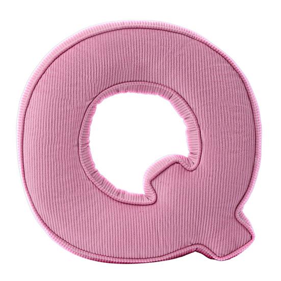 Pink Corduroy Letter Pillow A To Z English Alphabet Throw Pillow Decorative Capital Alphabet Shaped Hugging Cushion Sofa Bedroom Living Room Decor