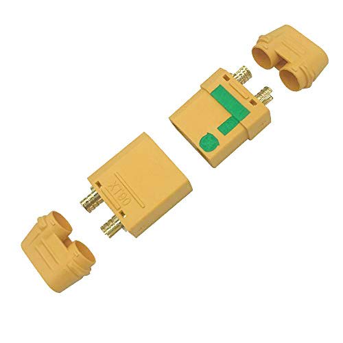 5 Pairs Amass XT90S XT90-S XT90 Connectors Anti-Spark Male and Female Connectors Set for RC Quadcopter Brushless Motor FPV Drone Lipo Battery ESC and