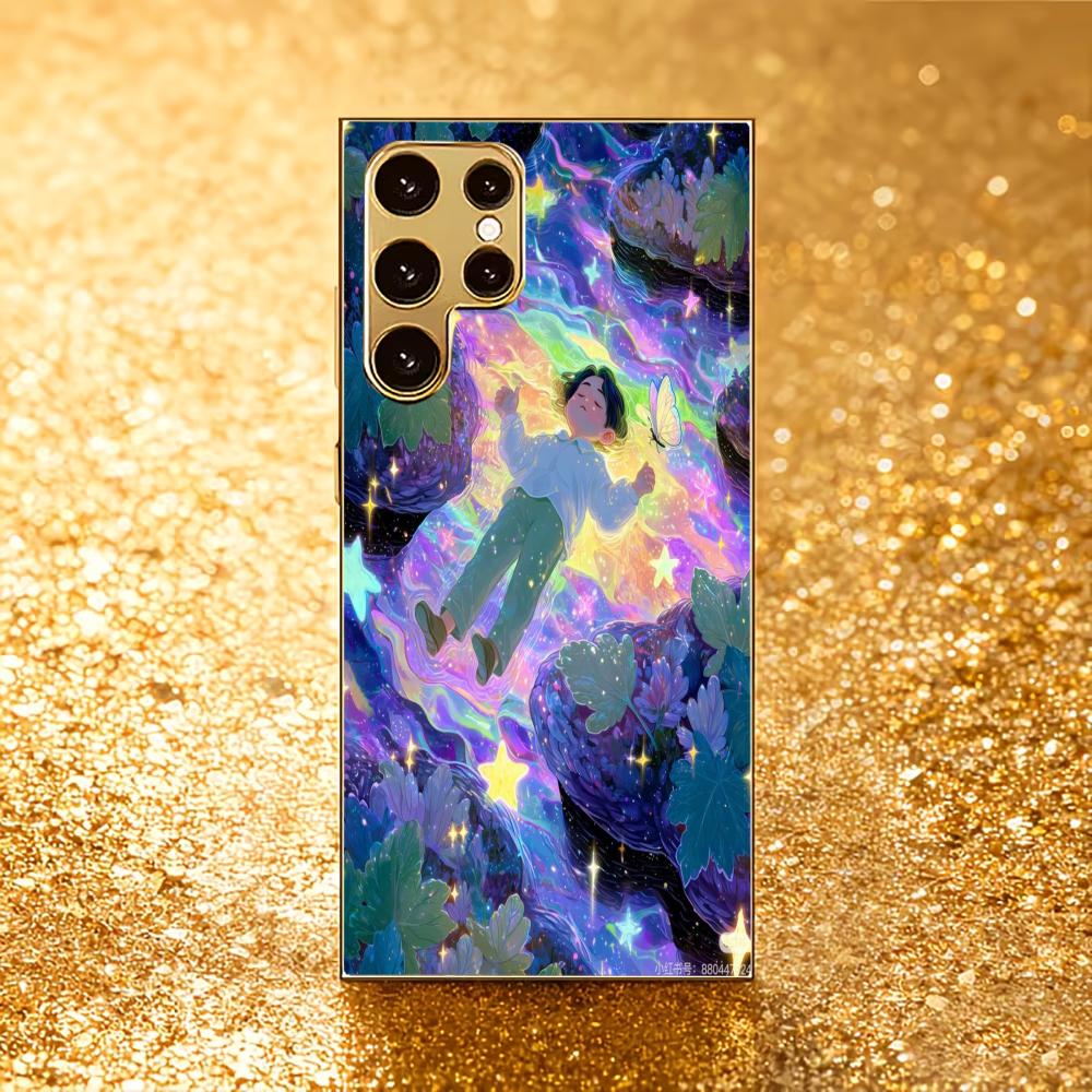 Schutzhülle Dreamland High-End Galvanisiertes Glas Handyhülle für Samsung Galaxy S26 S25 S24 S23 S22 S21 FE, Ultra, Plus