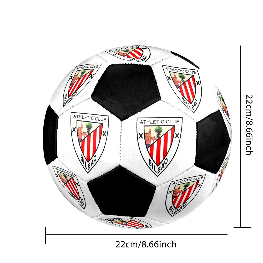 Pallone da Calcetto Indoor Athletic Club de Bilbao Colorato Cucito a Macchina PVC Misura 5 Allenamento di Squadra Pronto per la Competizione Durevole Rimbalzo Elevato Fantastico Regalo Sportivo