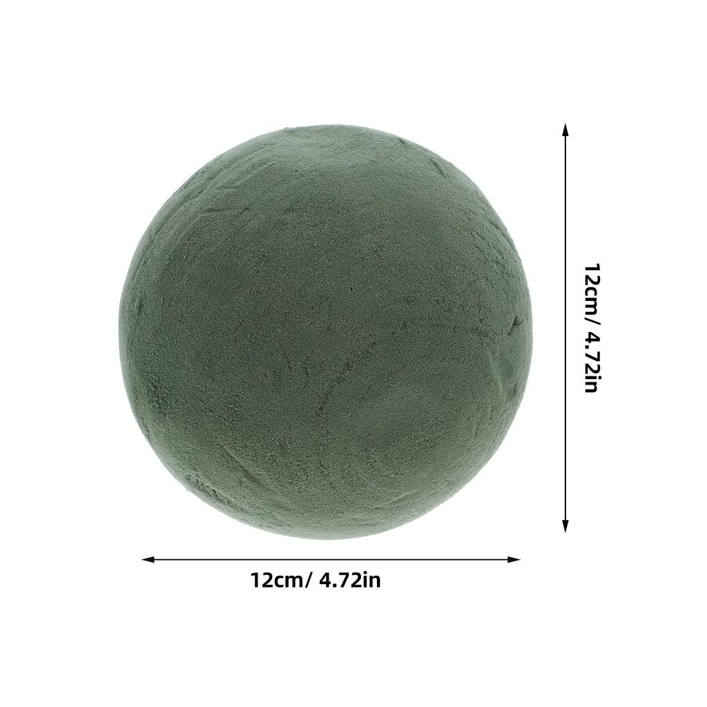 2Pcs Round Floral Foam Ball 12Cm Water Absorbing Sphere for Fresh Artificial Flowers Wedding Arrangements DIY Florist Craft