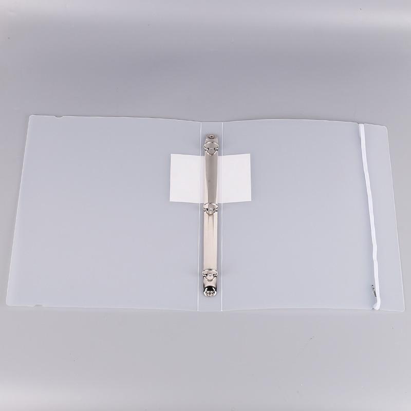 Clear 3-Ring Binder with 11-Hole Sheet Protectors for Office Files and Student Papers