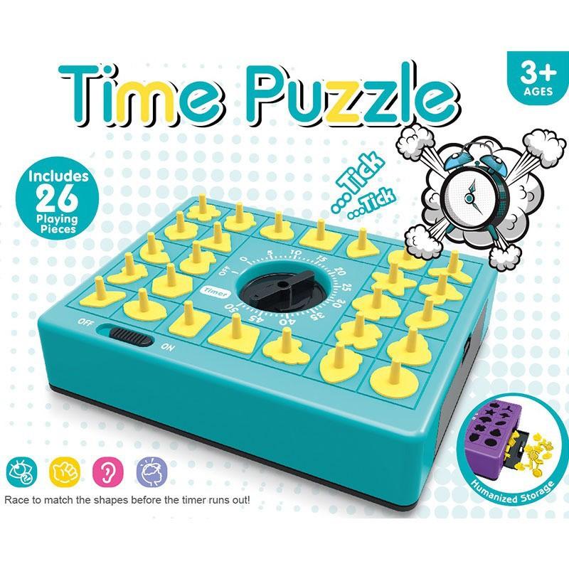 Time Game Pop Up Board Game Shape Matching Puzzles For Kids Early Educational Toys Teaches Shape Recognition Deductive Reasoning