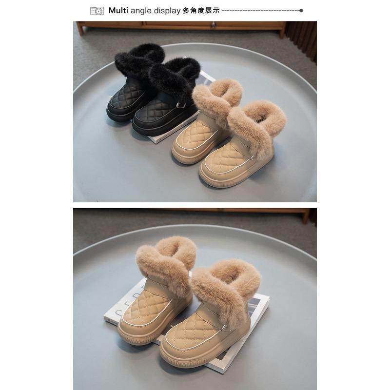 Korean Version Cute Children's Velvet Thickened Snow Boots, Winter New Student Cold-proof Cotton Boots
