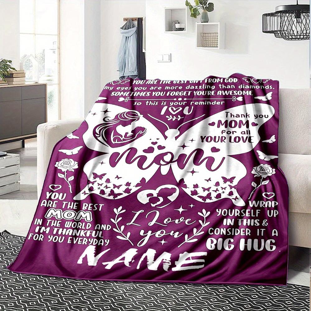 Mom Appreciation Butterfly Home Blanket Comfortable Soft Lightweight Perfect For Picnics Sofa Office Bed Living Room Gift For Friends' Birthdayst45