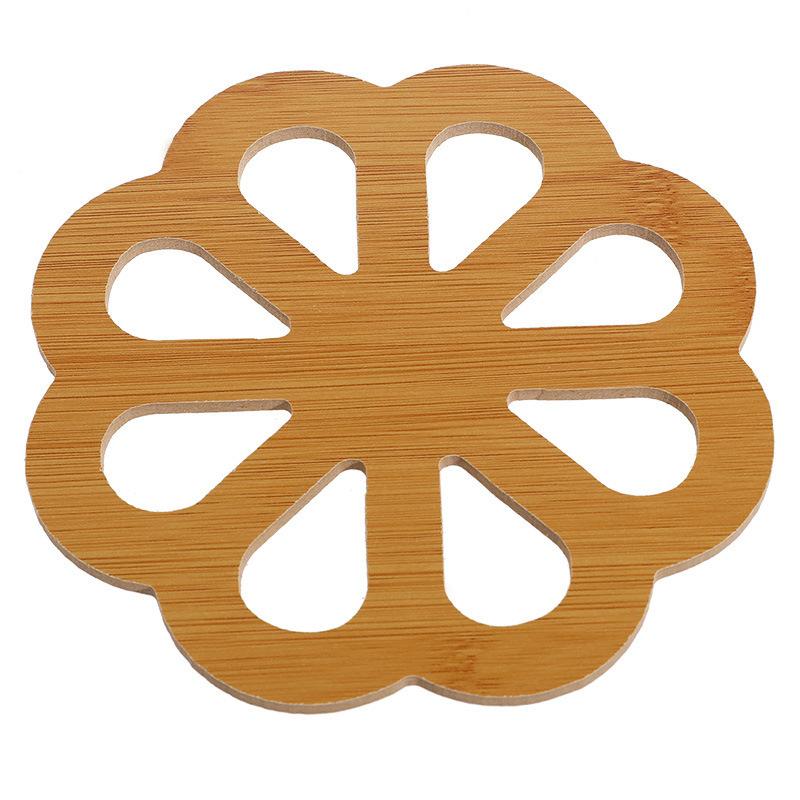 Cup Mat Wooden Tray Tea Coffee Cup Pad Heat Resistant Tableware Mug Mat Drinks Holder Placemat Decoration
