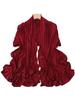 Luxury Wavy Edge Jersey Hijab for Women Solid Color Milk Silk Scarf Headscarf Autumn Shawl Stretchy Chiffon Scarf Ramanda