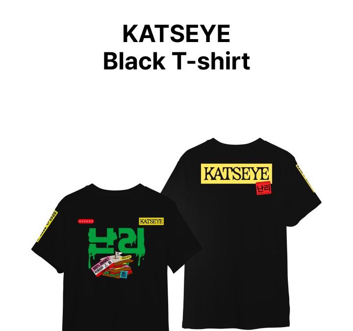 (T-Shirt : Schwarz) KATSEYE [Gnarly] OFFIZIELLES Merchandise