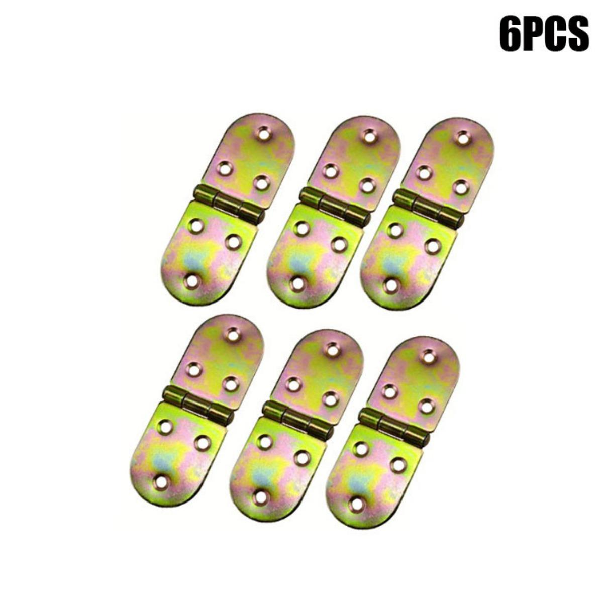 

6 шт. Металлические складные откидные петли, Подходят для столов швейных машин, мини-шкафчиков, шкафов и дверей шкафов