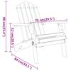 5 piece Garden Lounge Set Adirondack Solid Wood Acacia