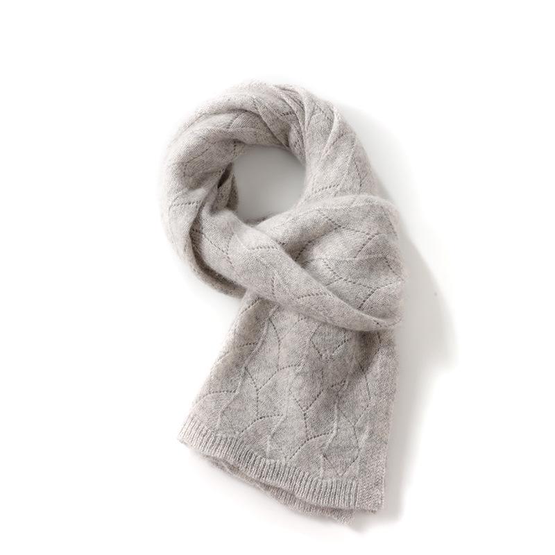 Women's Goat Cashmere Knit Scarf - Autumn/Winter Neck Warmer