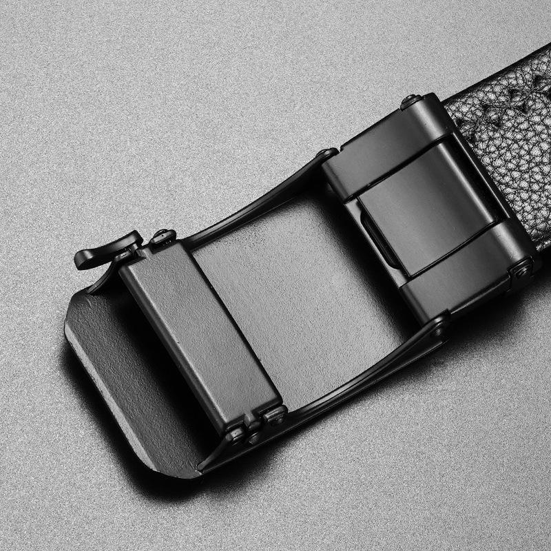 New Men's Belt Soft Leather Automatic Buckle Casual Versatile Jeans Belt