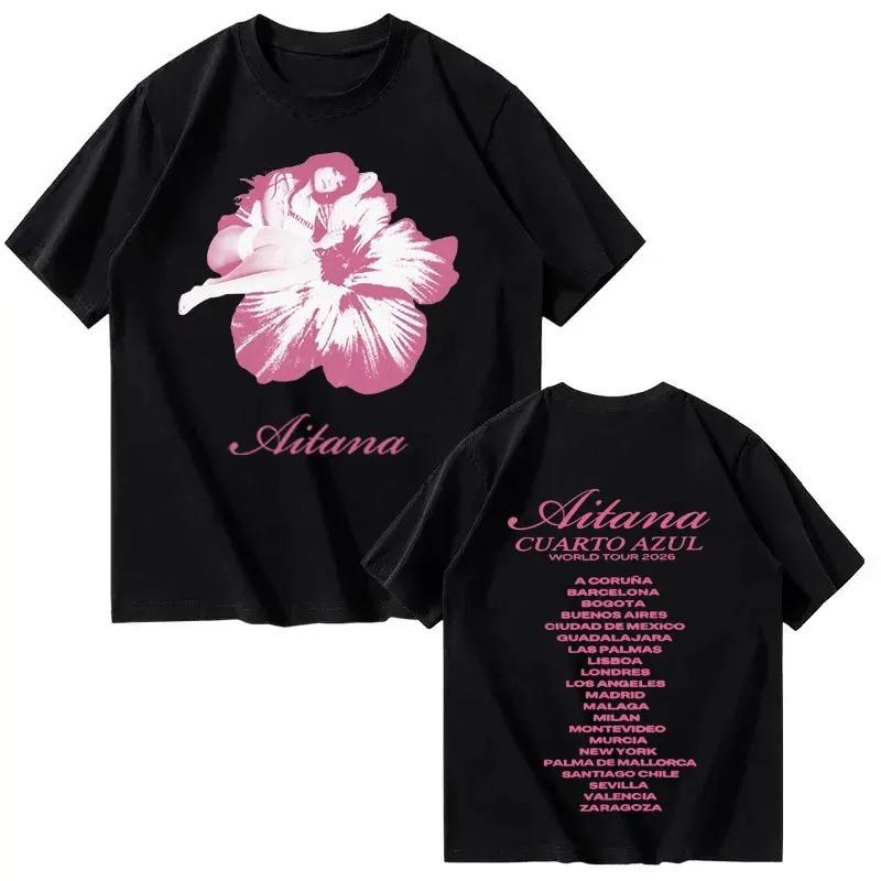 

Singer Aitana High Quality Graphic 2026 Merch Tshirt Hip Hop Casual Tshirts Unisex Women Summer Loose Cotton Oversized T Shirts S