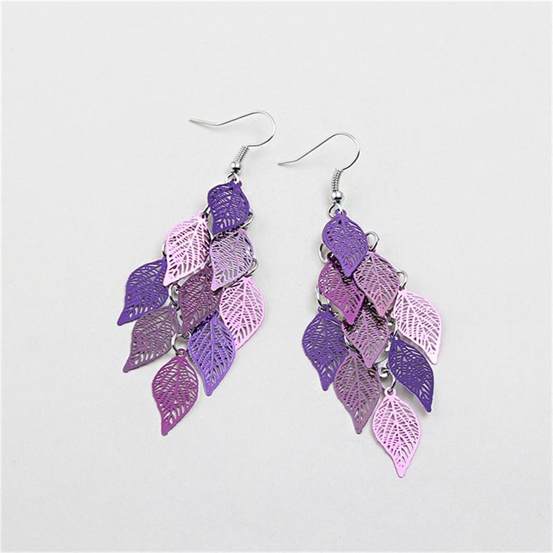 Fashion Women Accessories Earrings Creative Simple Leaf Ornament Jewelry