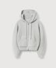 Mood Inside Woman (Woman) Washable Niju Crop Zip-Up Hoodie Knit_Sand