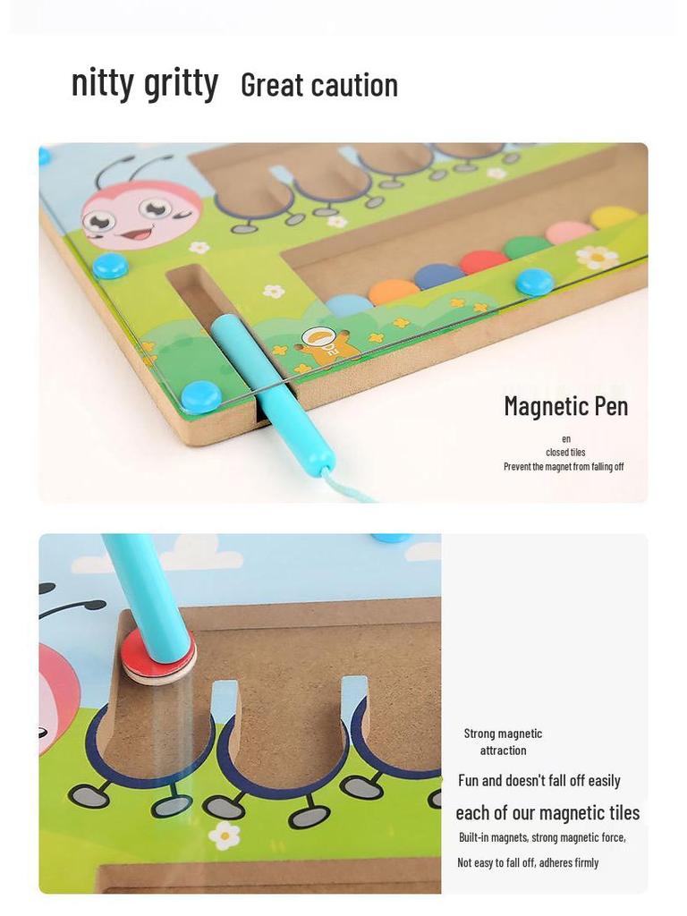 Animal Magnetic Marble Maze: Fun Balance & Early Education Puzzle Game for Kids