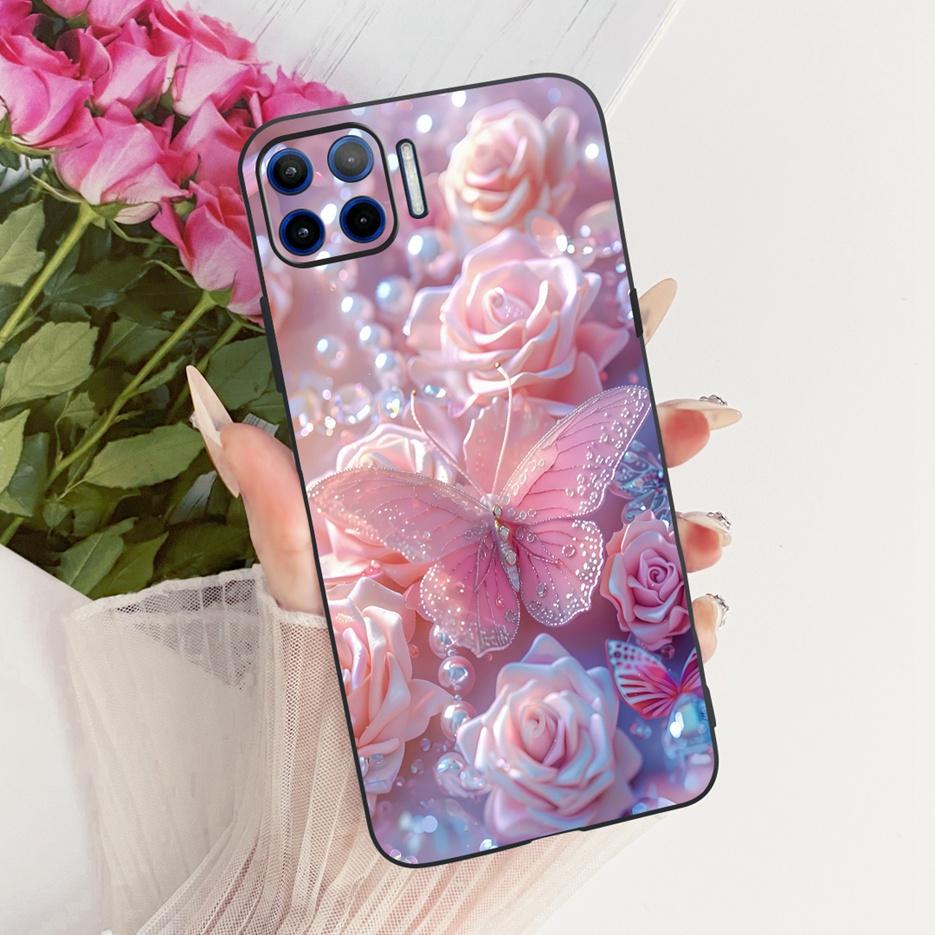 For Motorola Moto G 5G Plus Case XT2075 Luxury Flowers Butterfly Painted Cover Soft TPU Phone Case For Moto G MotoG 5G Plus Bags