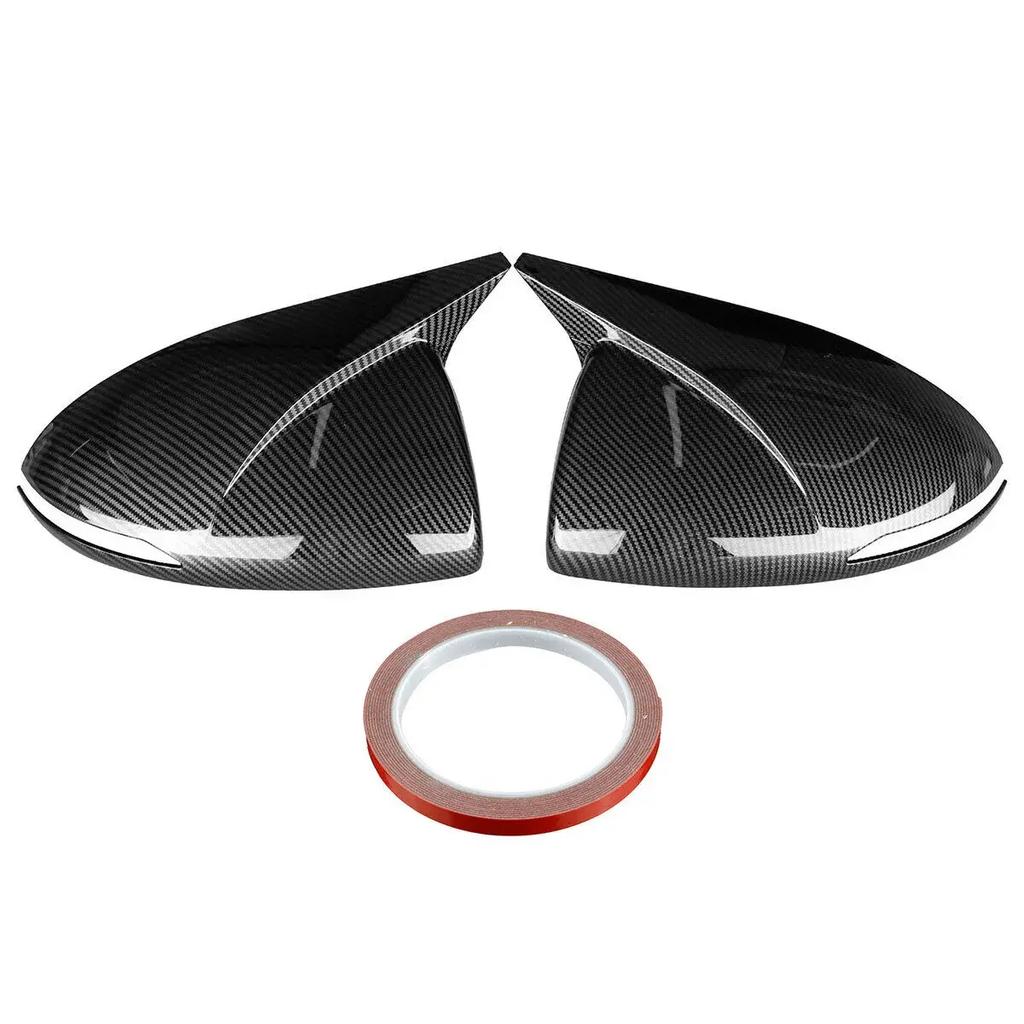 For Hyundai Sonata DN8    ABS Car Rearview Side Mirror Cover Wing Cap Exterior Door Housing Trim Adhesive Sticker