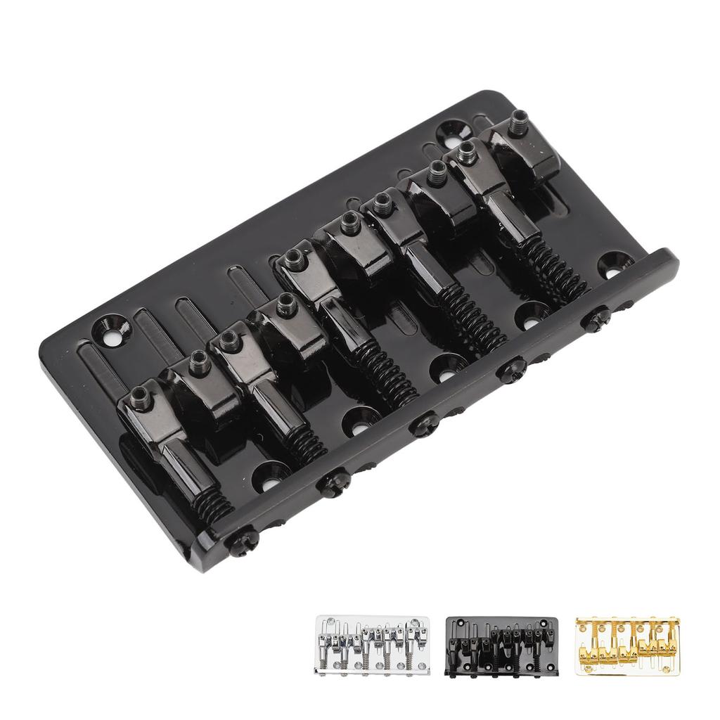 5 String Bass Bridge Adjustable Saddle Zinc Alloy Exquisite Retro Electric Bass Guitar Bridge