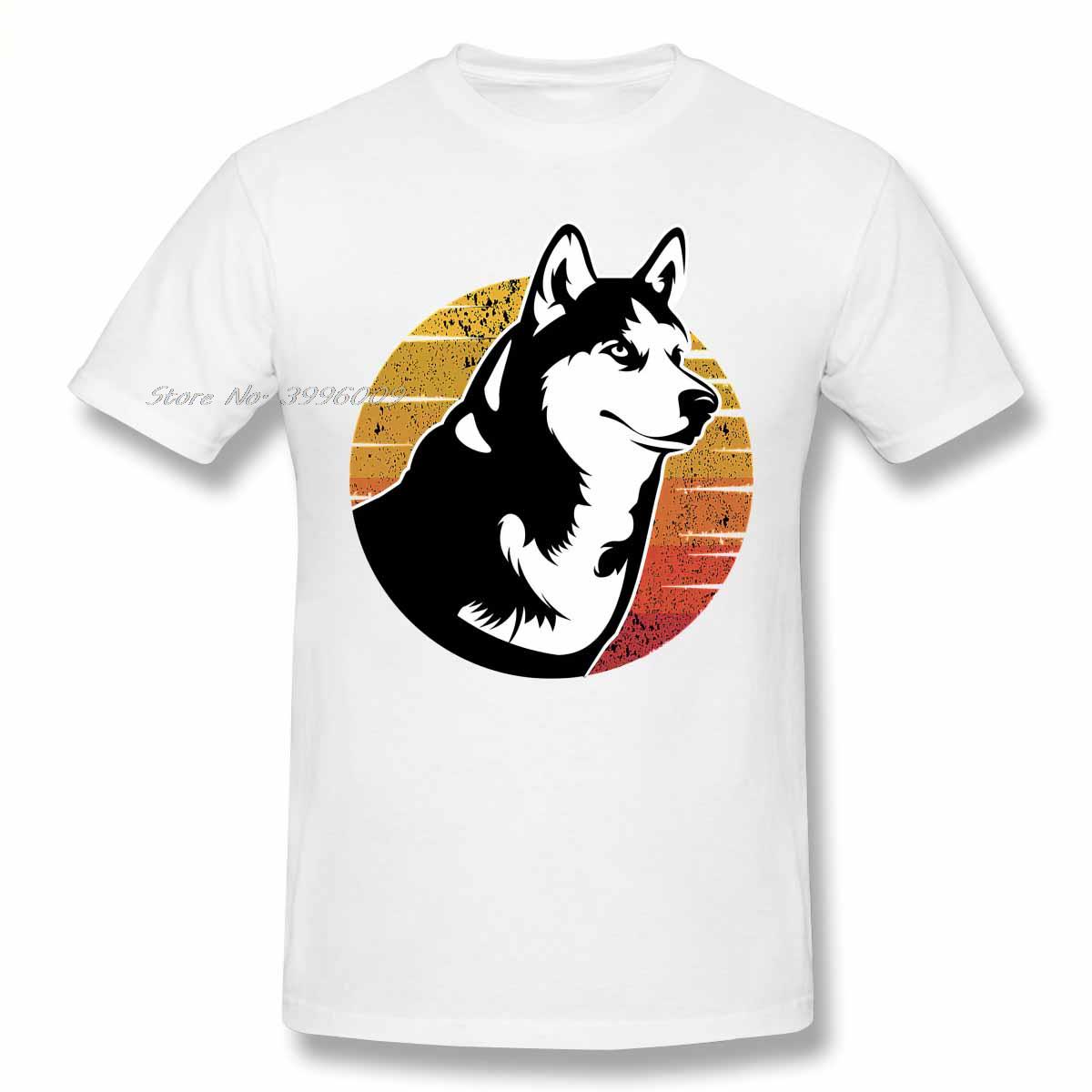 

Животные Хаски Ретро Хаски Хаски Подарочные футболки с собаками Женская футболка унисекс Хлопковые летние футболки с короткими рукавами Футболки с графикой 3XL