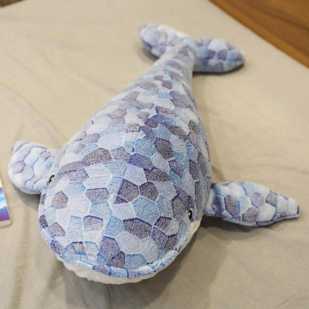 

Big Blue Cartoon Whale Plush Toy Cute Sleeping Pillow Girl Birthday Doll Gift 50cm
