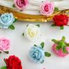 Artificial Flower Cheap Silk Rose Head Home Wedding Garden Decor Outdoor Garden Festival Party DIY Gift Scrapbook Craft Hotsale