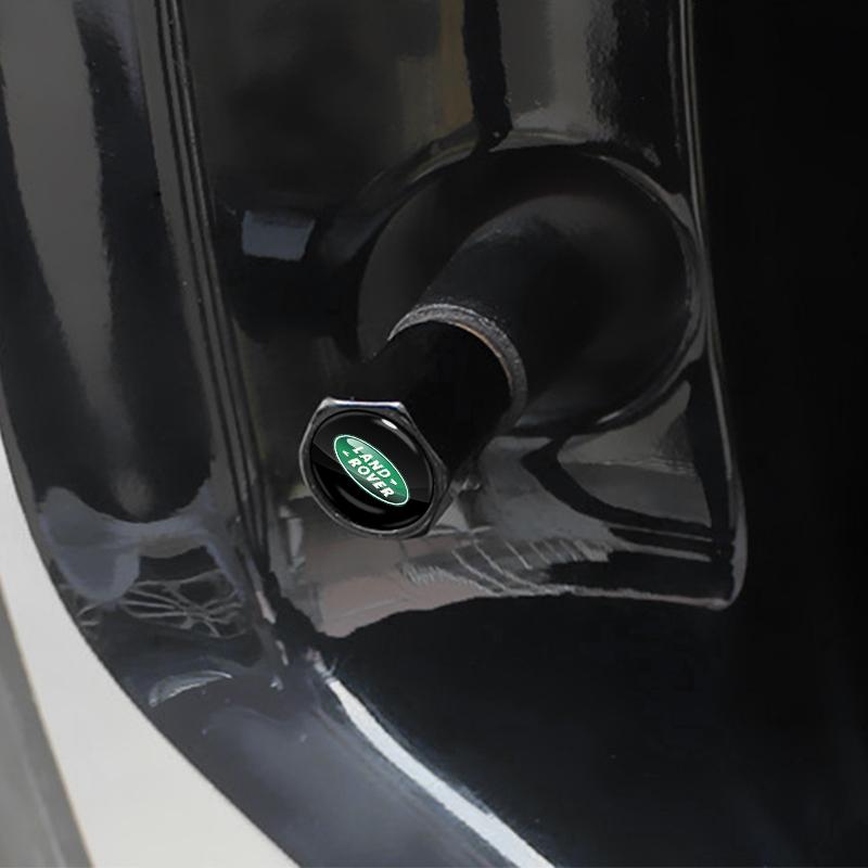 4 Stück Auto Rad Reifen Ventilkappen Reifenventilkappen Luftstaub Wasserdicht für Land Rover Discovery Range Rover Evpque Defender Auto Brille Rover L322 L405