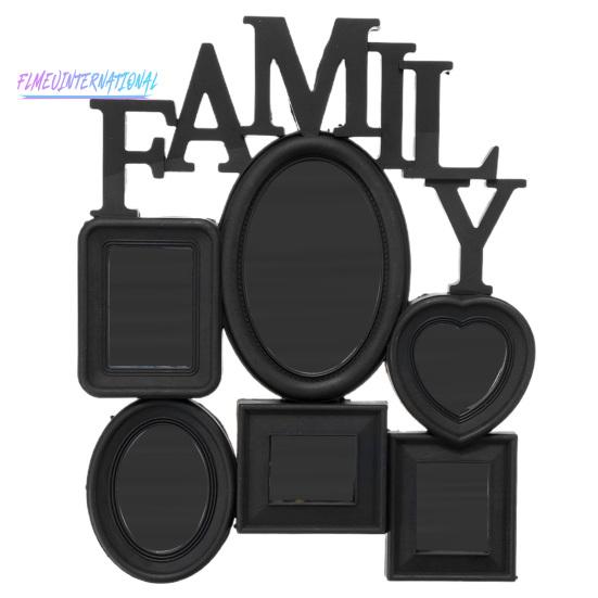 Multi-slots Rustic Family Photo Frame - Elegant Looking Picture Frame for Home Decoration, Rustic Plastic, Multiple Slots
