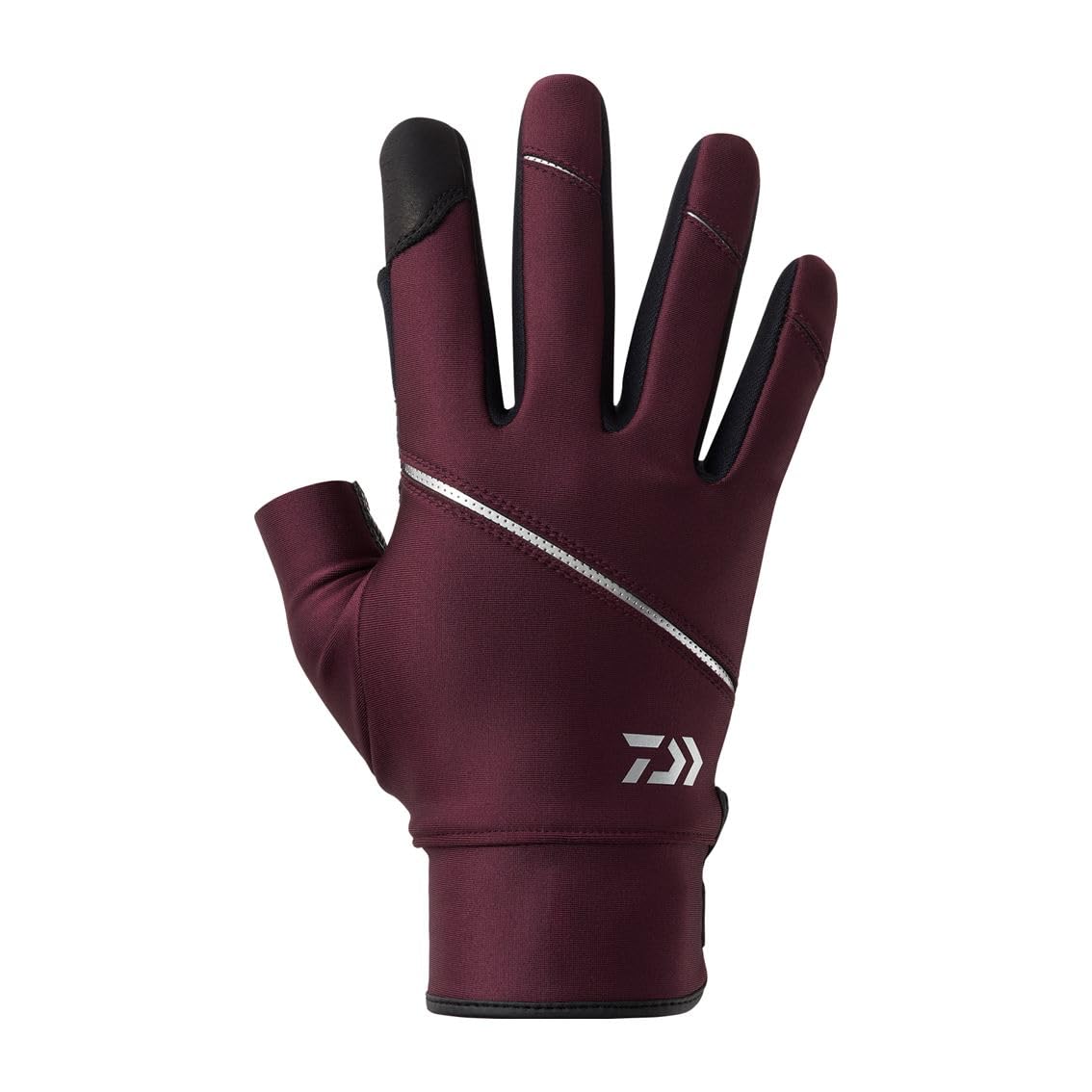 

Daiwa Casting XL Gloves, 2-Piece Cut, DG-3025W, Plum,