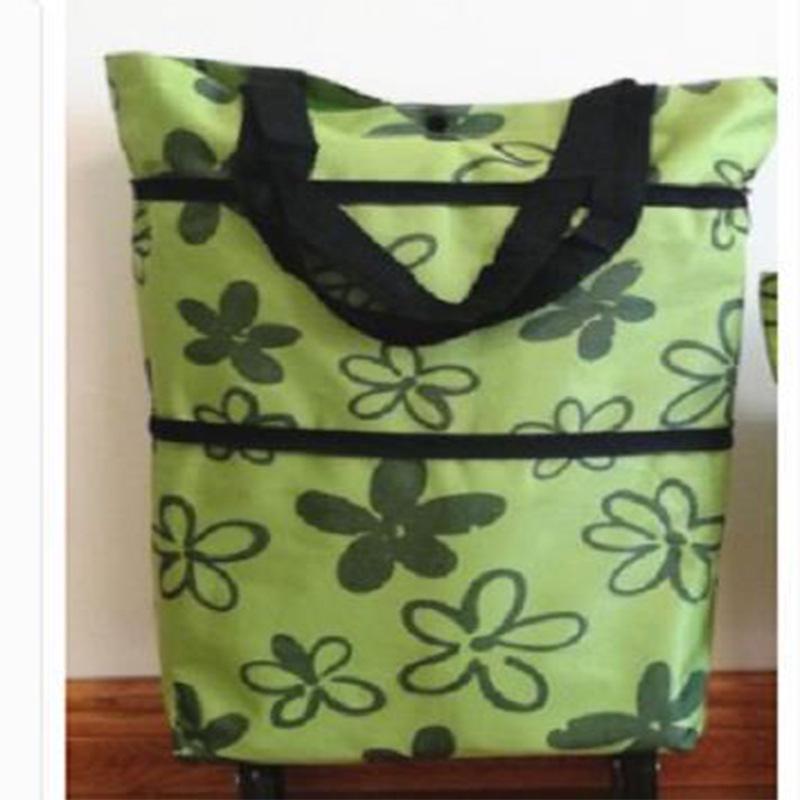 

Компактная складная тележка для покупок на колесах - Легкая портативная сумка-тележка