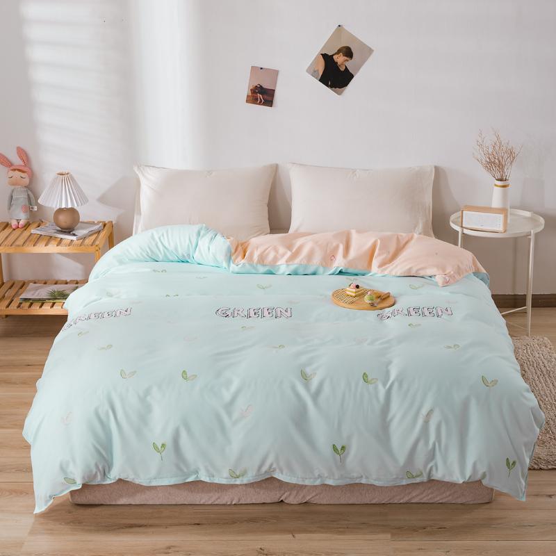 Simple Style Duvet Cover For Double Bed Blue Heart Printed Comforter Cover Single/Queen/King Size Housse De Couett 220X240