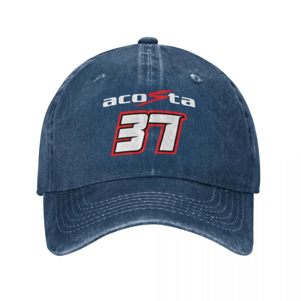 Pedro Acosta Number 37 Unisex Style Baseball Cap Motorcycle Racing Distressed Denim Hat Vintage Outdoor Running Golf Sun Caps