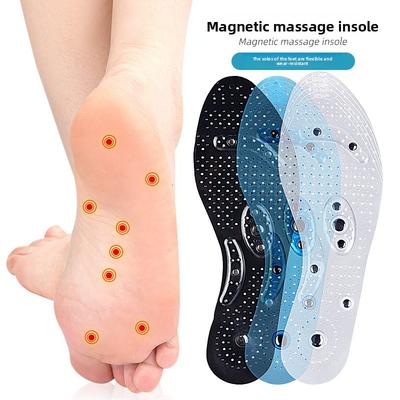 Plantilla Magnética Transparente Terapéutica 8 Imanes para Hombre y Mujer Transpirable para Deporte y Ocio Amortiguadora