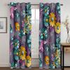 Flowerlike Brocade 3D digital Printed Drape Livingroom Space Bedchamber Household privacy 90g polyester low shading curtain fabric two panels