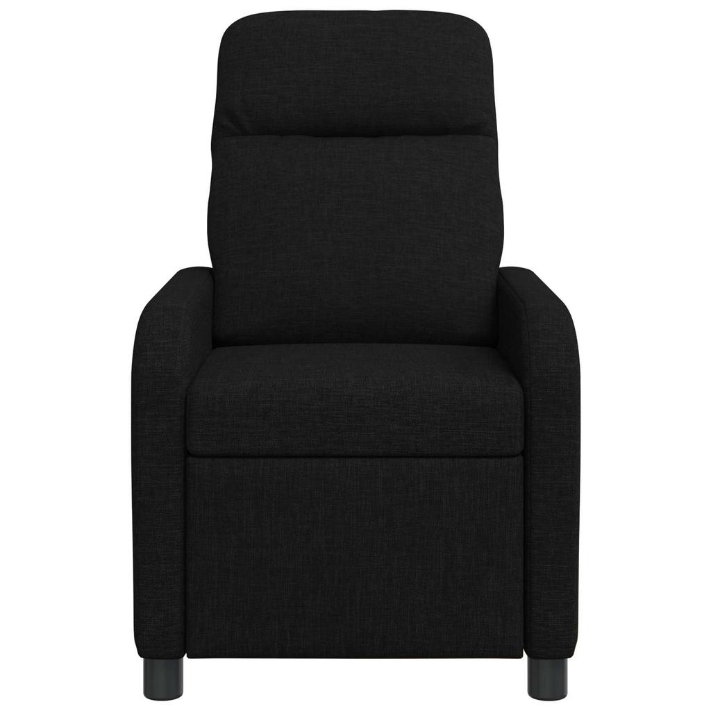 Massage Recliner Chair Black Fabric